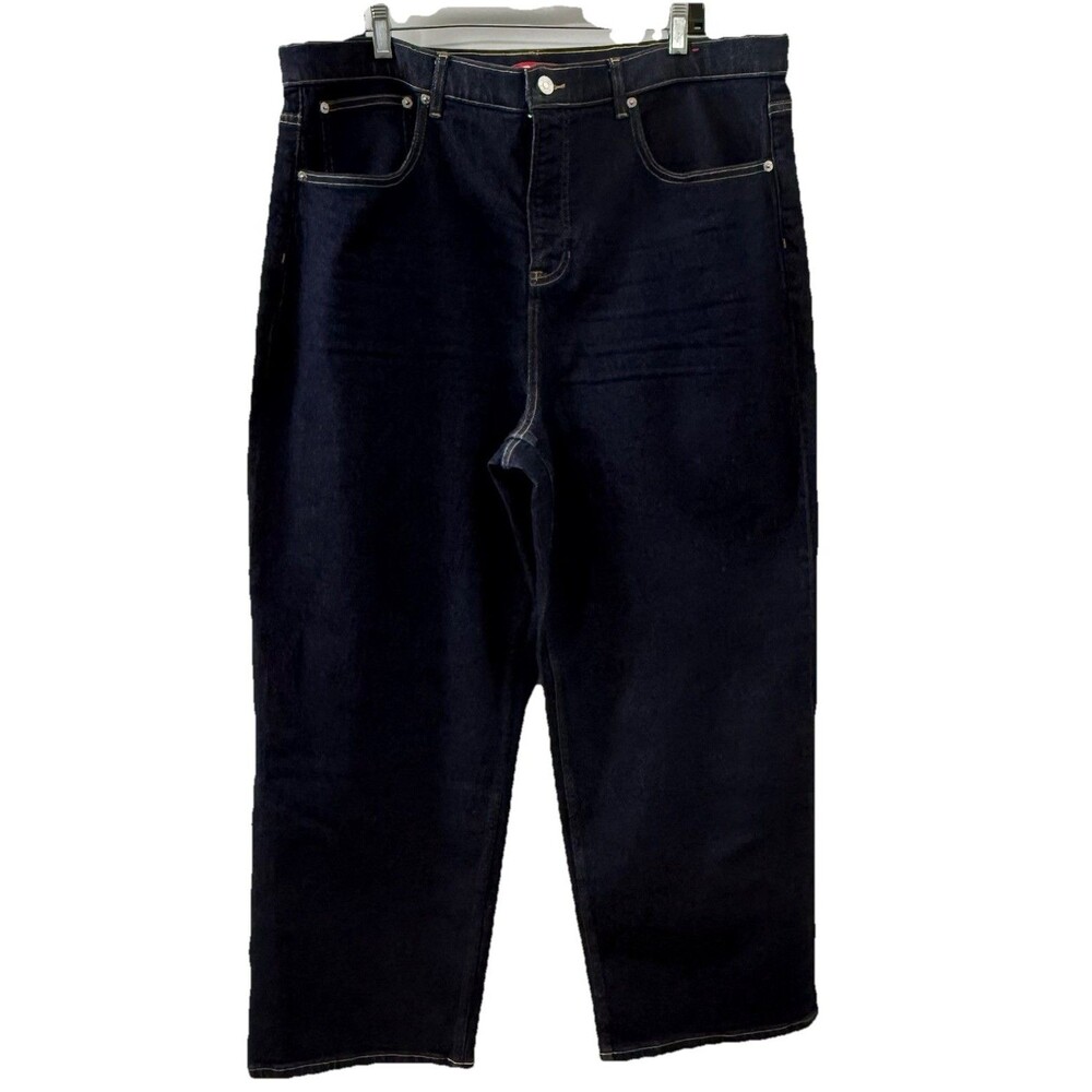 Spanx 360° Shaping Wide-leg Womens Size 2X Jeans Blue Denim 4-Way Stretch
